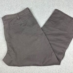Lee Weekend Chino Mens 42x30 Gray Cotton Twill Straight Leg Pants 4299265